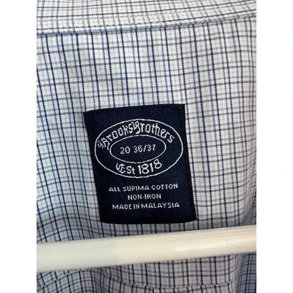 Brooks Brothers Long Sleeve Casual Button-Down Shirt Size 20 - Picture 2 of 5